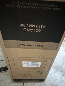 Black Stove Pipe Set Ø150 mm – 2x 50 cm + 90° Elbow thumbnail 3